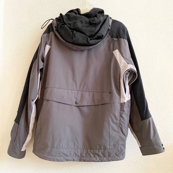 Spyder Team Venom XTL Ski Jacket Men's‎ Size Medium Gray Black Waterproof